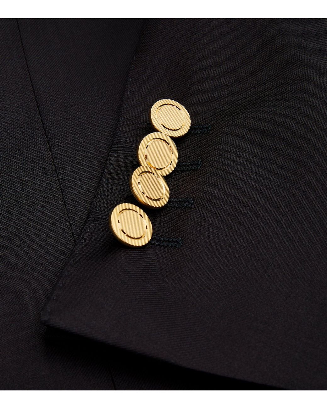 Canali Black Wool Single-Breasted Suit Jacket for men