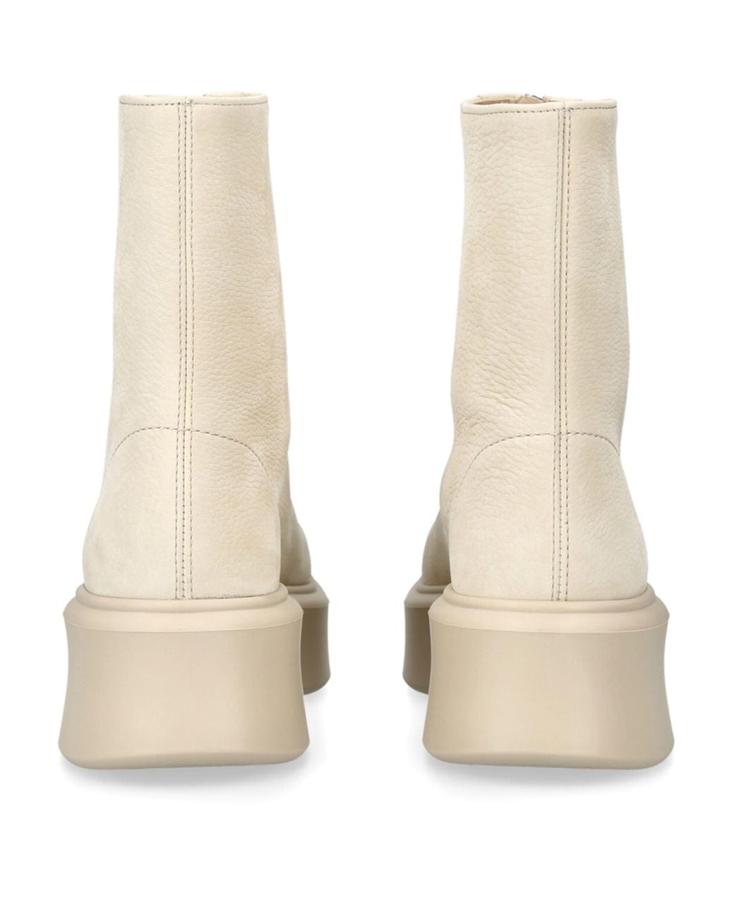 The Row Natural Zipped I Leather Boots