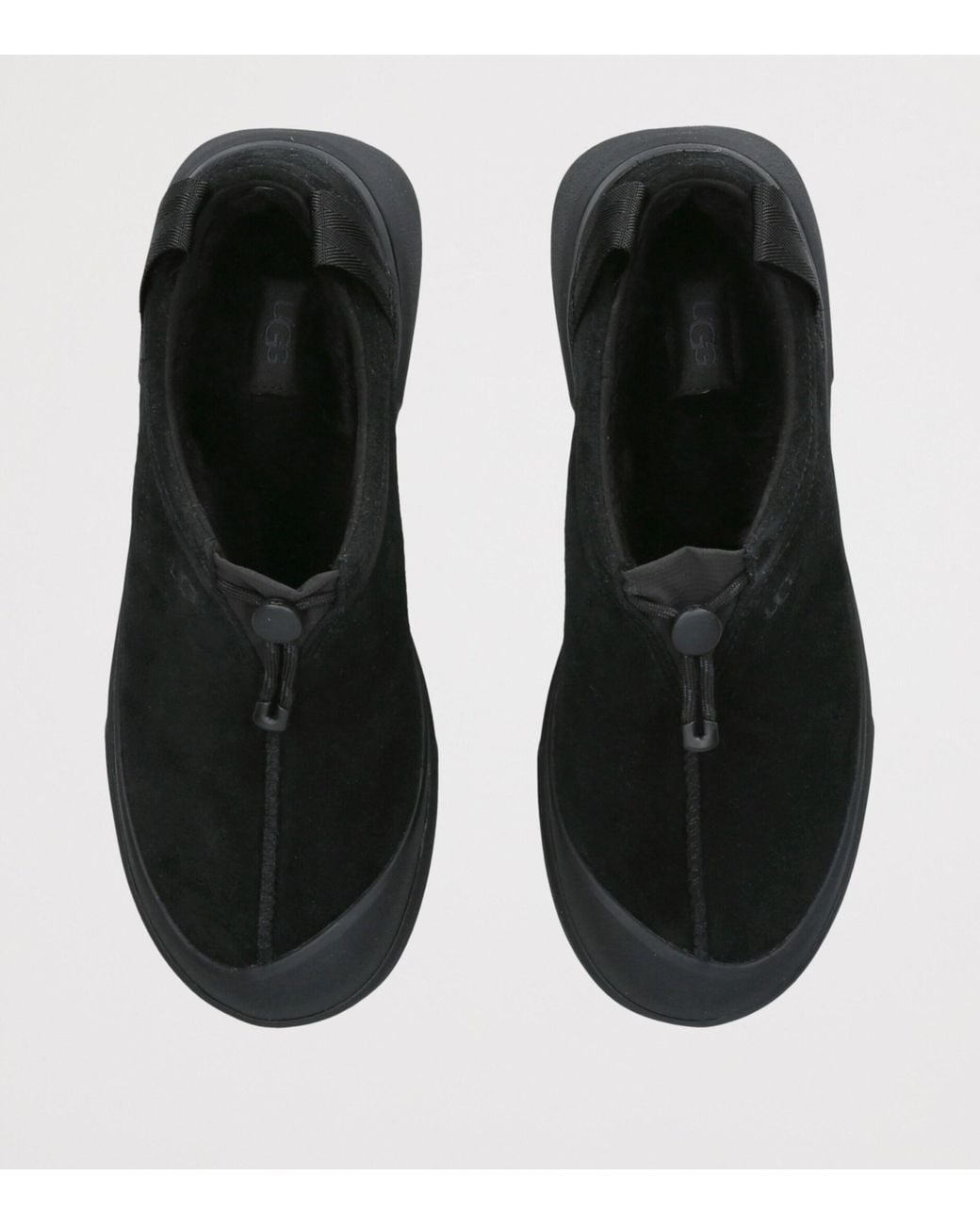 Ugg Black Suede Outpost Slip-On Shoes for men