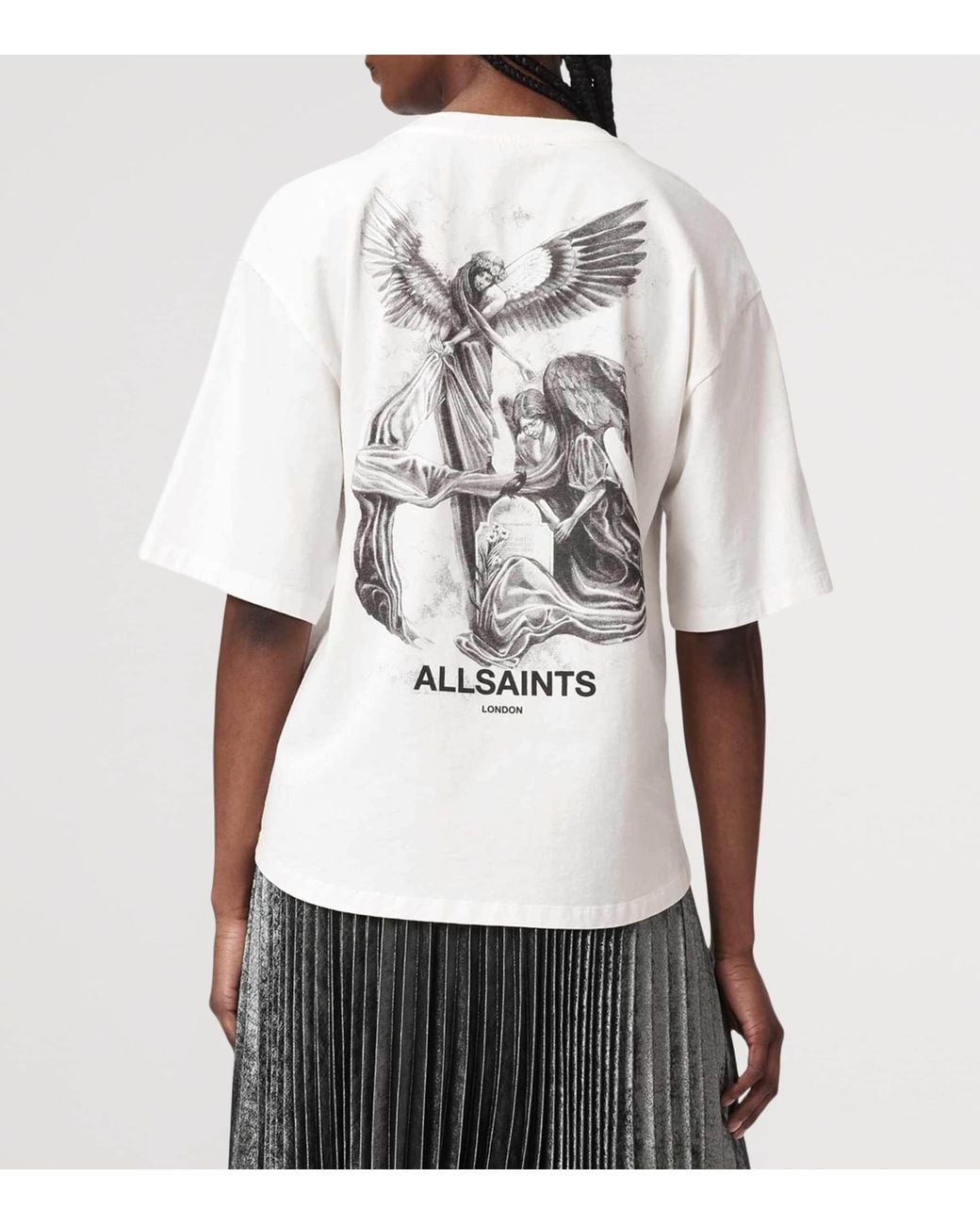AllSaints White Organic Cotton Amelie T-Shirt