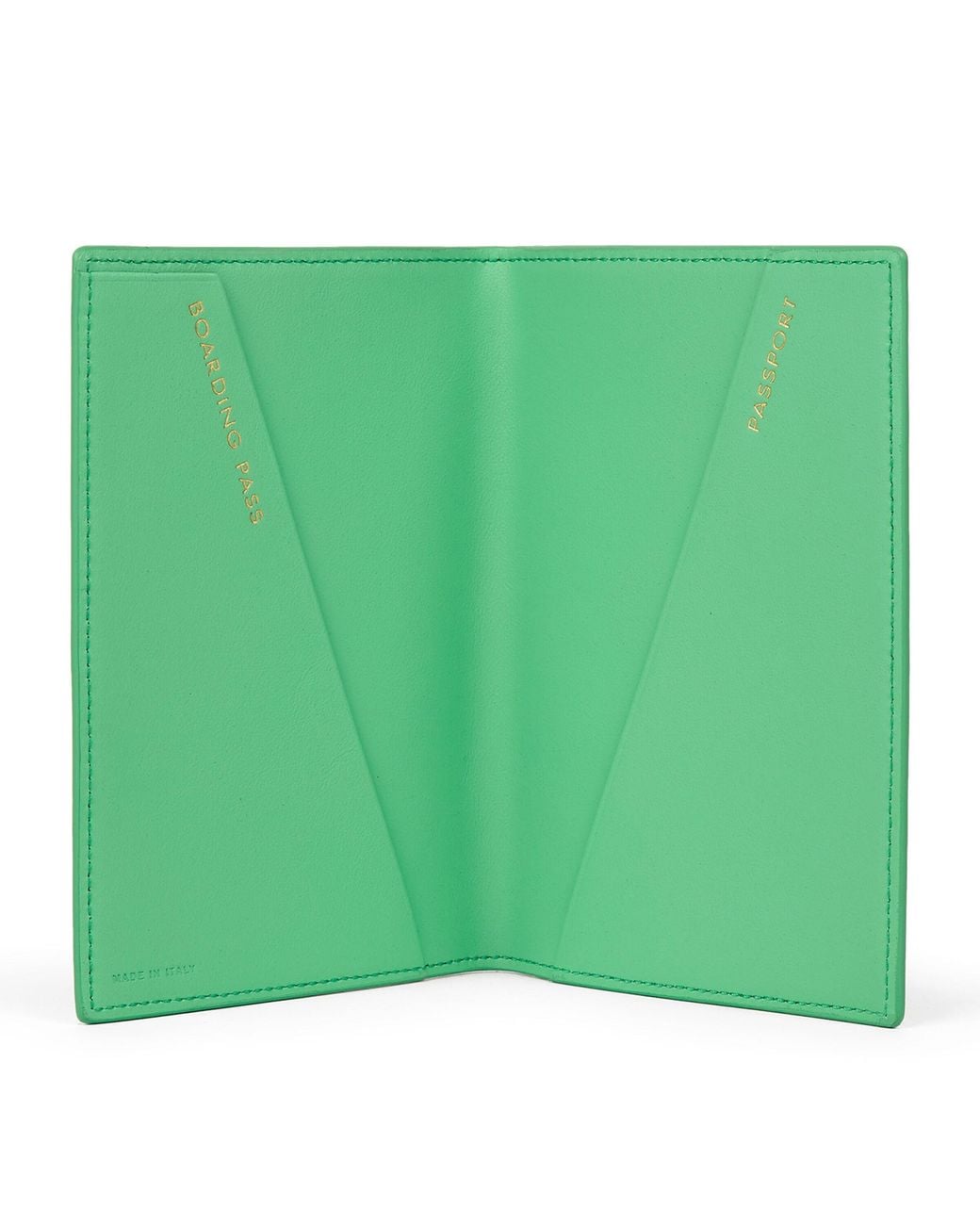 Smythson Green Leather Panama Passport Cover for men