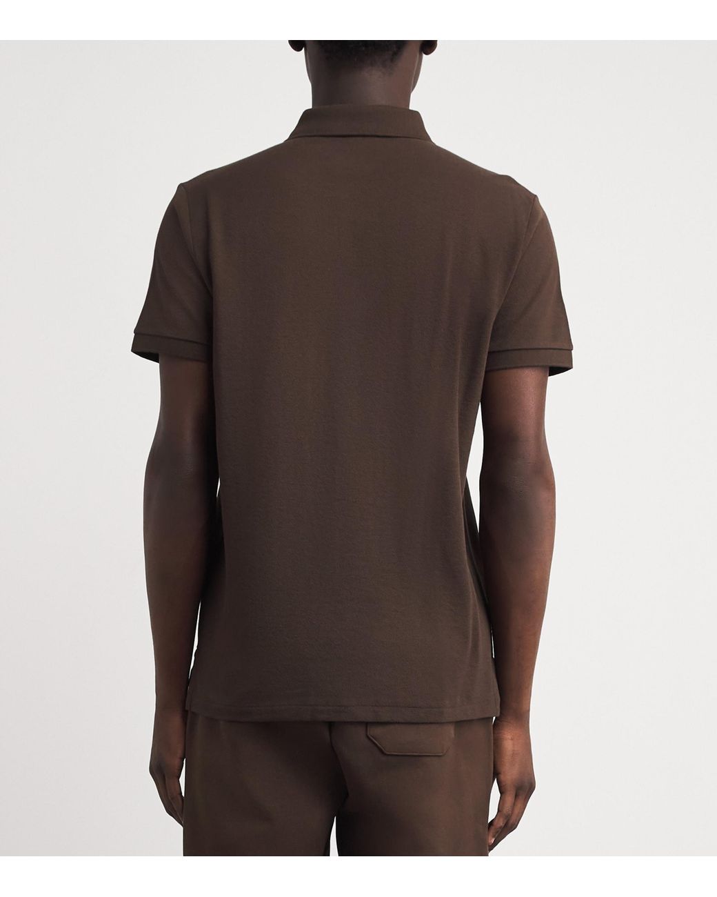 Polo Ralph Lauren Brown Cotton Mesh Custom-Fit Polo Shirt for men