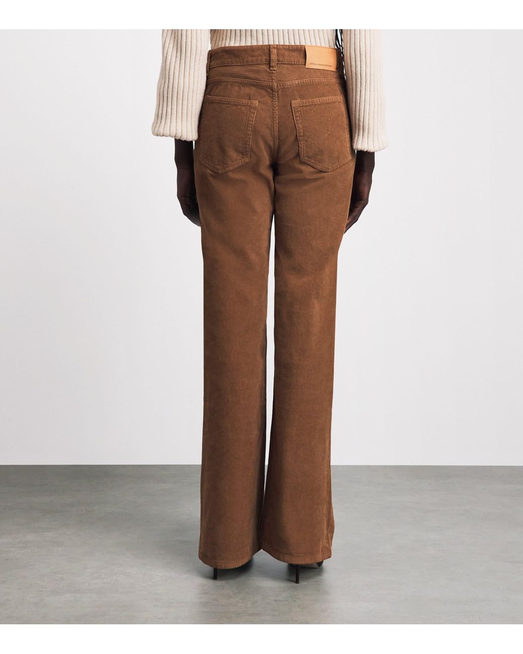 Stella McCartney Brown Corduroy Flared Trousers