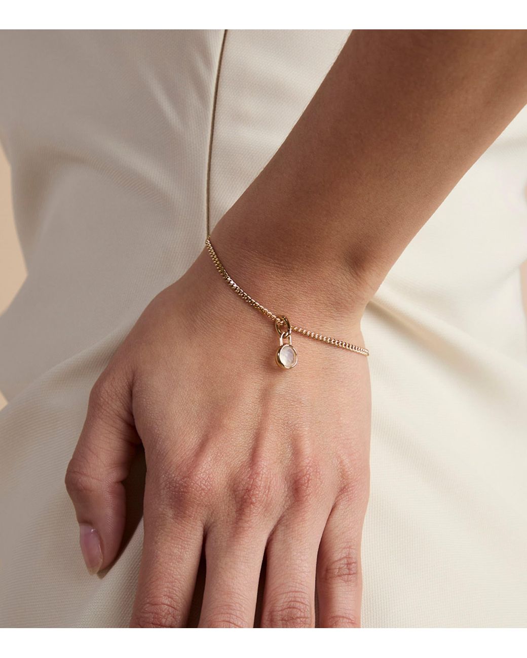 Astrid & Miyu Metallic Plated June Birthstone Charm