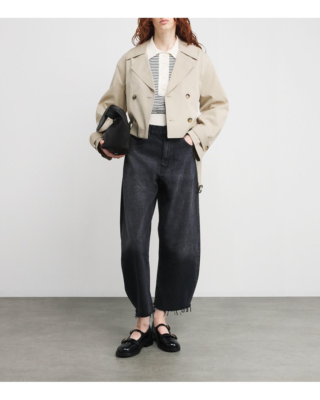 FRAME Cotton The Uniform Trench Coat in Natural | Lyst UK