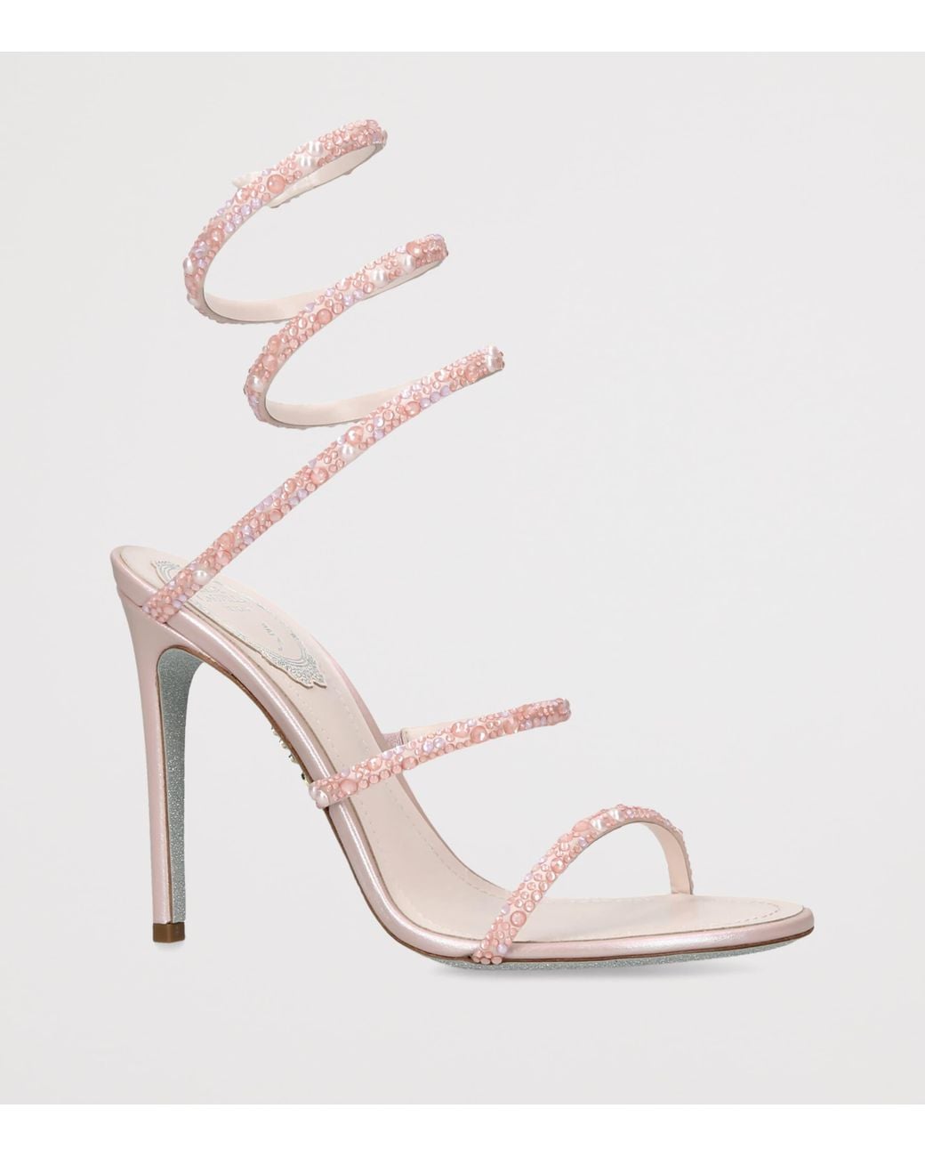 Rene Caovilla White Embellished Cleo Sandals 105