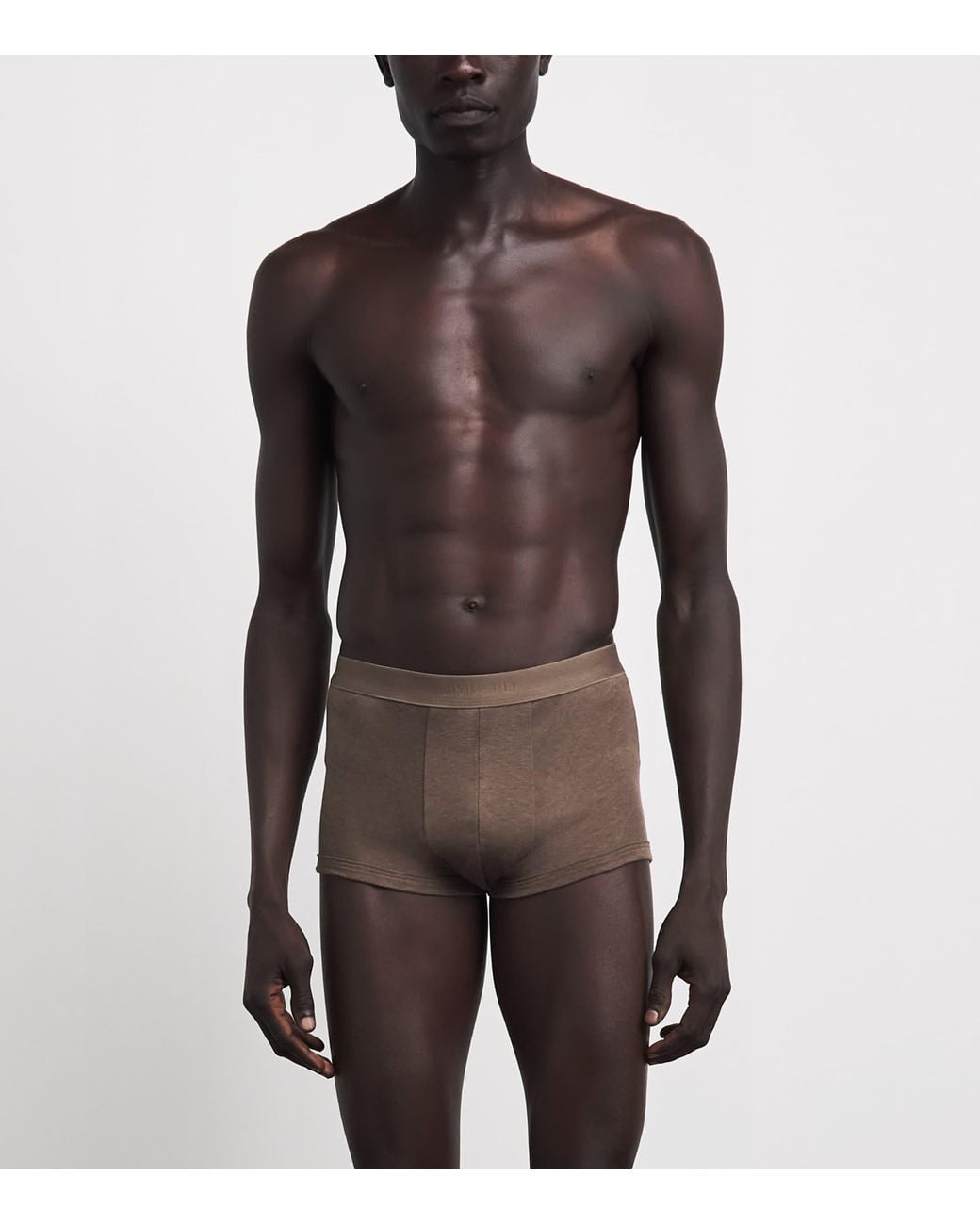 Zimmerli of Switzerland Brown Sea Island Cotton Boxer Briefs for men