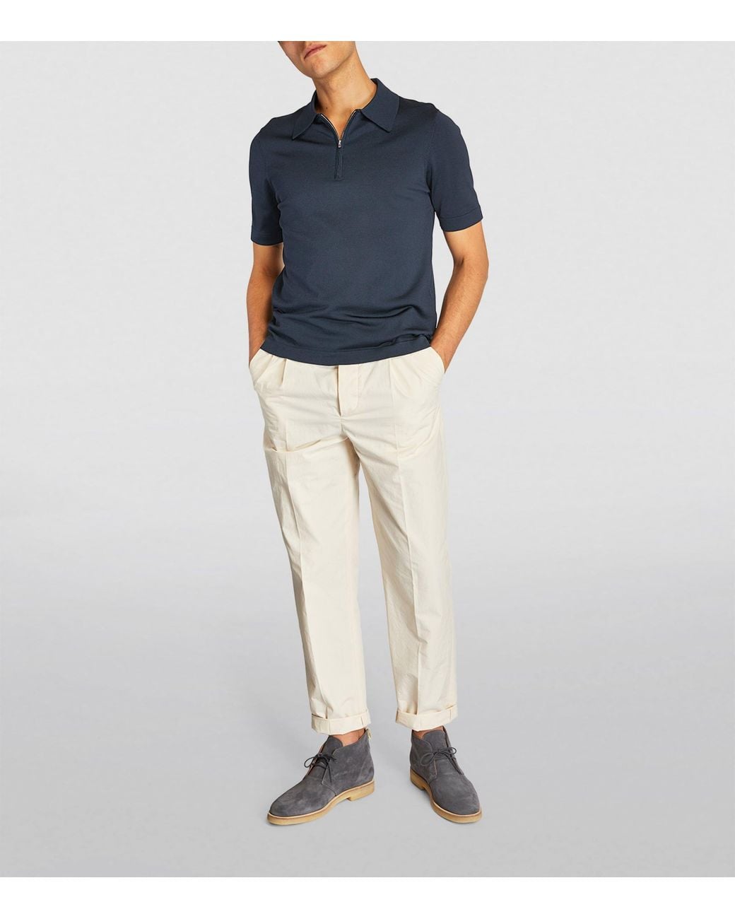 Sandro Blue Polo Shirt for men