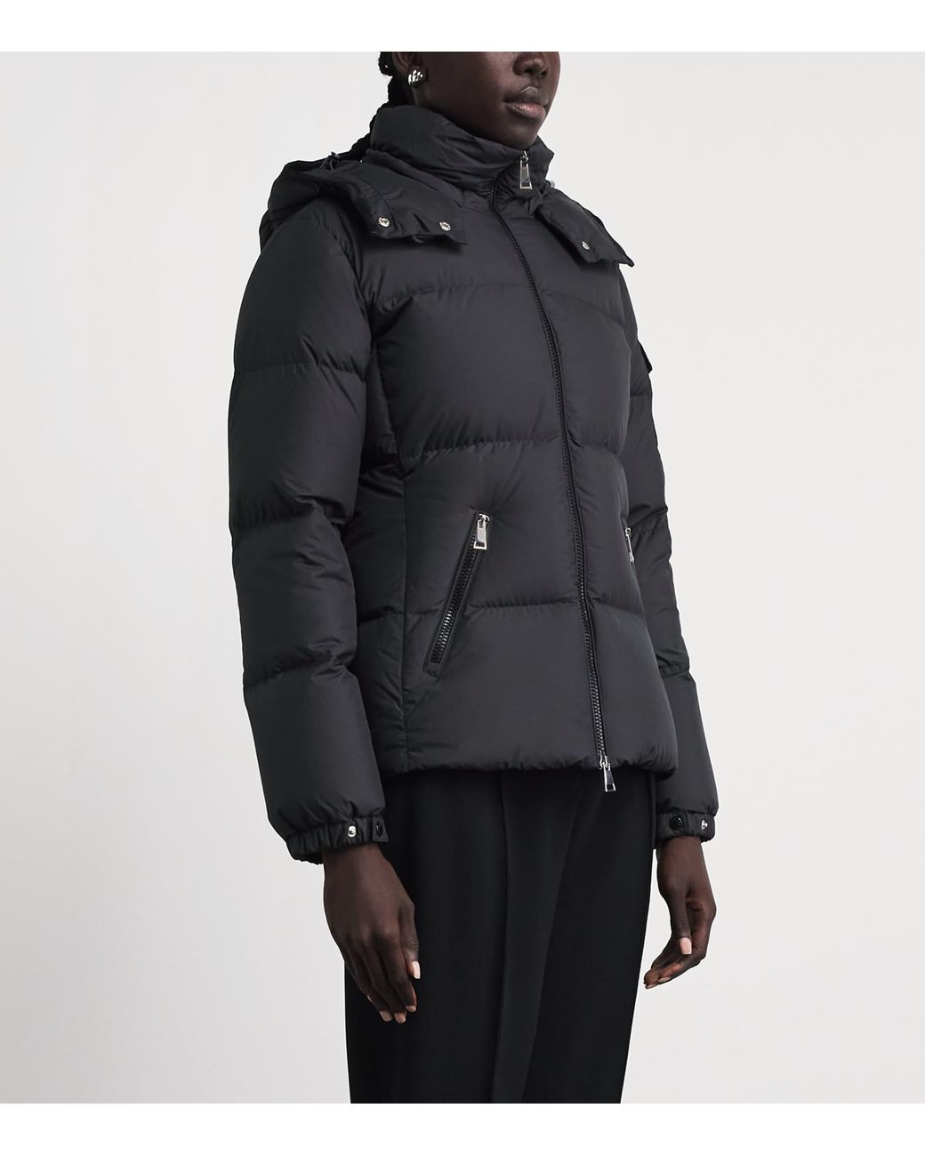 Moncler Black Down Quilted Fourmines Jacket
