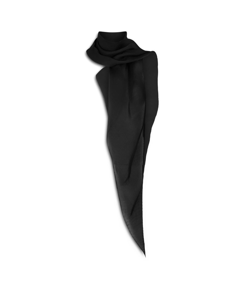 Tom Ford Black Silk Jacquard Scarf