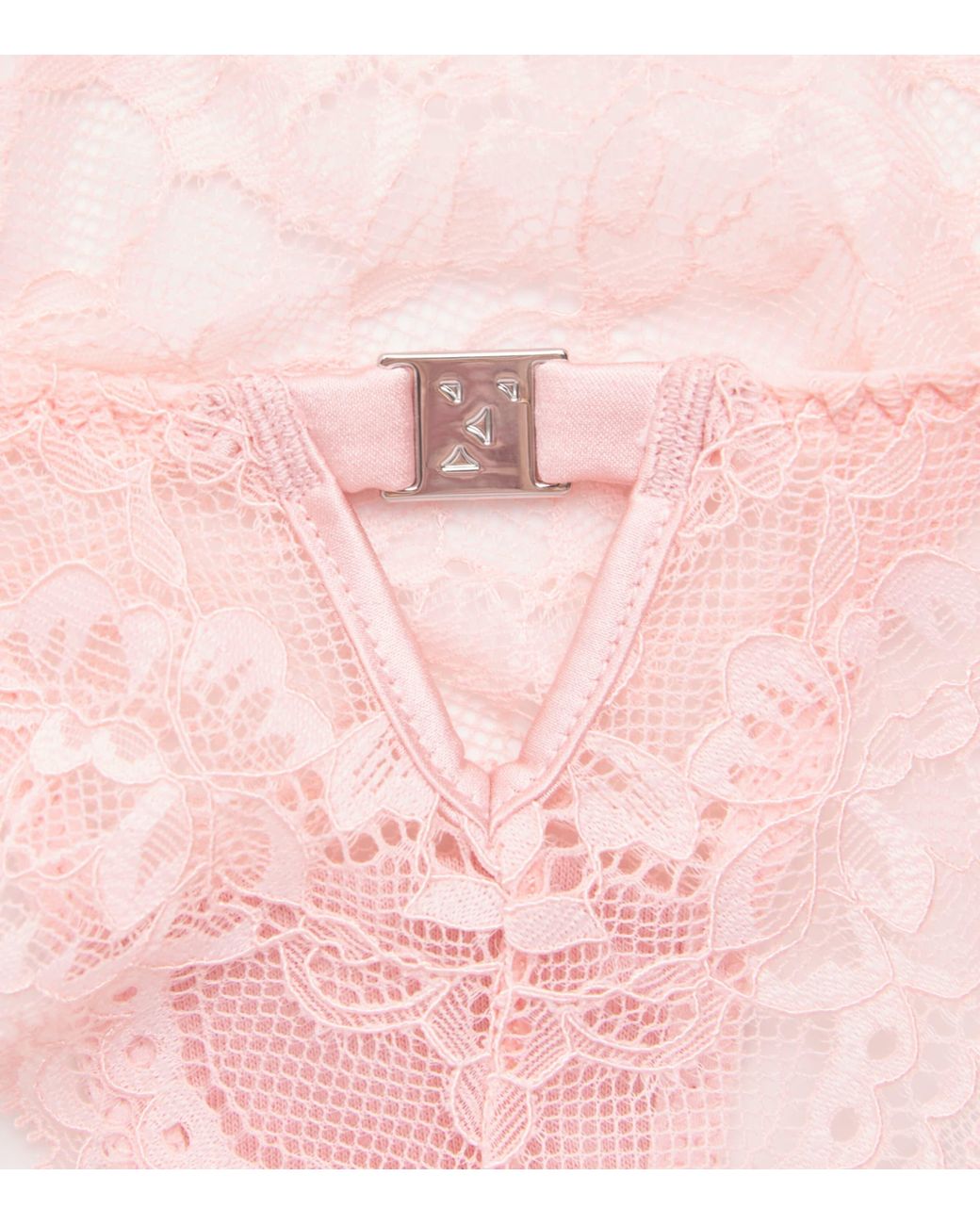 Fleur du Mal Pink Lace Bianca Thong