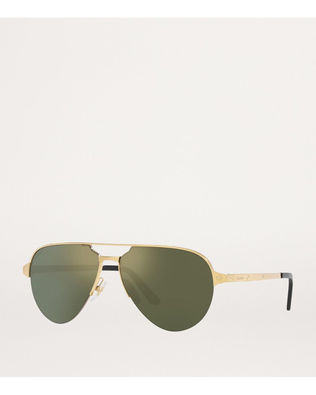 Cartier Green Metal 06L001652 Sunglasses for men