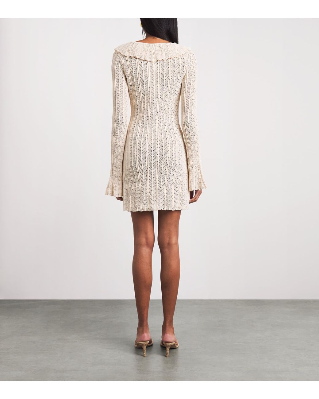 Devon Windsor Natural Knitted Davina Mini Dress