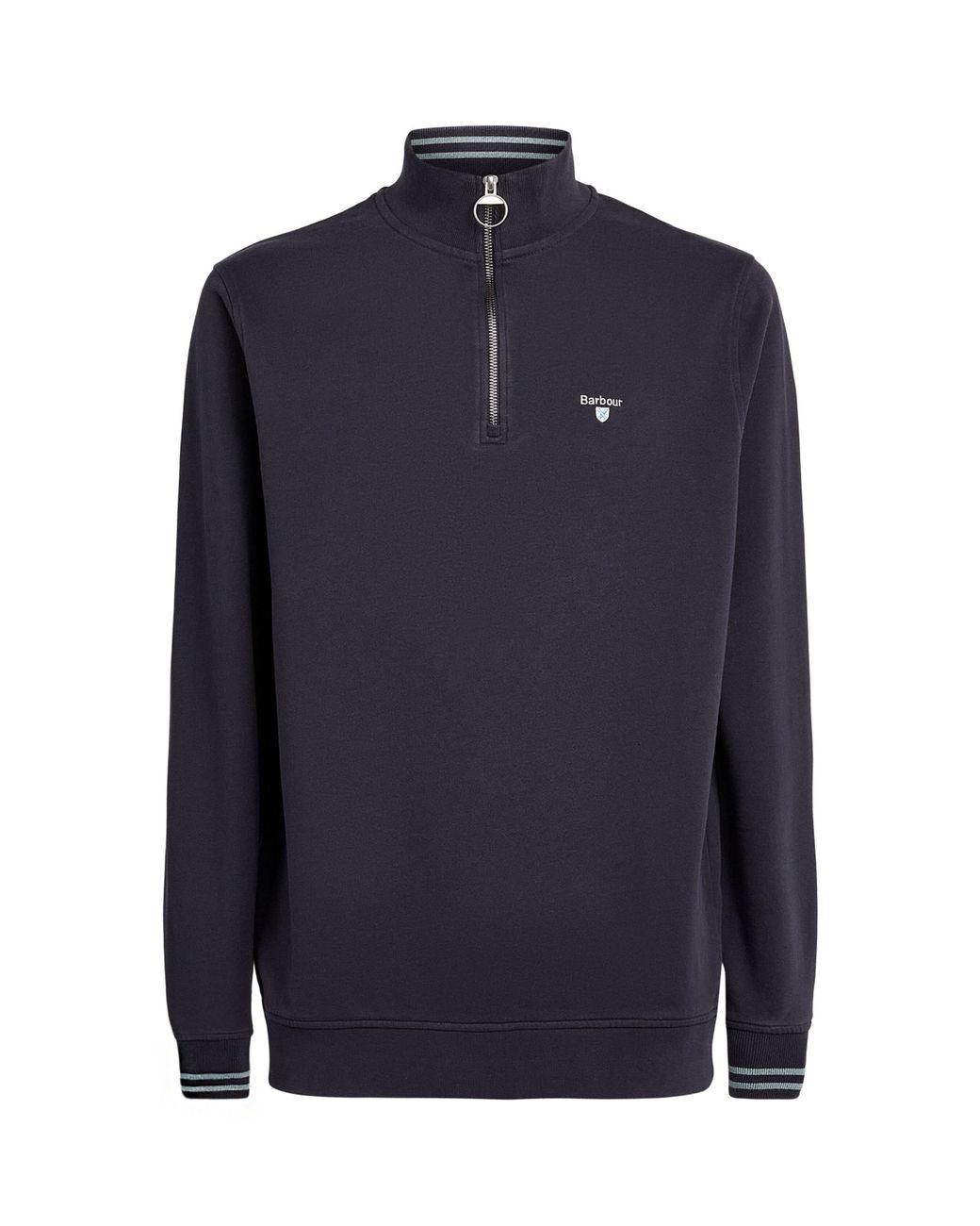 Barbour Blue Quarter-Zip Rosford Sweatshirt for men
