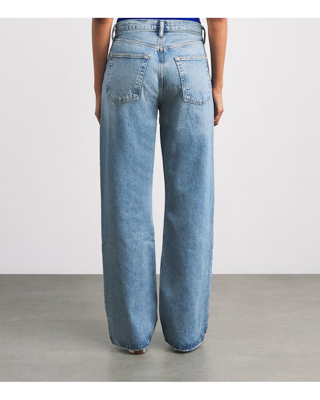 Agolde Blue Vintage Loose Wide-Leg Jeans