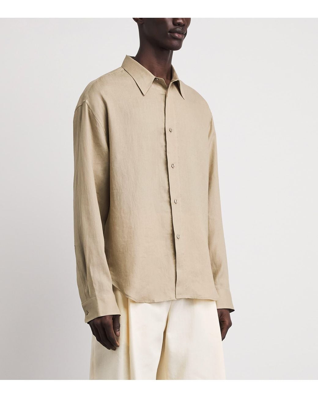 Studio Nicholson Natural Linen Rafe Shirt for men