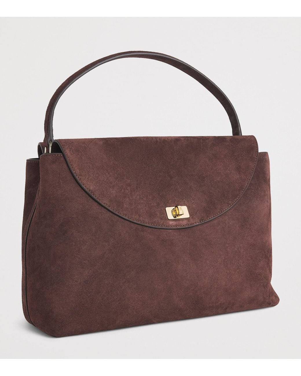 Sandro Purple Suede Le Grand Bazaar Top-Handle Bag