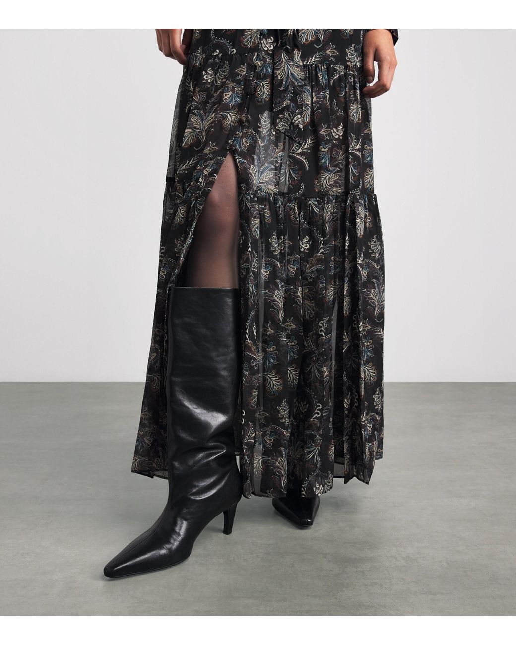 Veronica Beard Black Silk Isra Maxi Dress