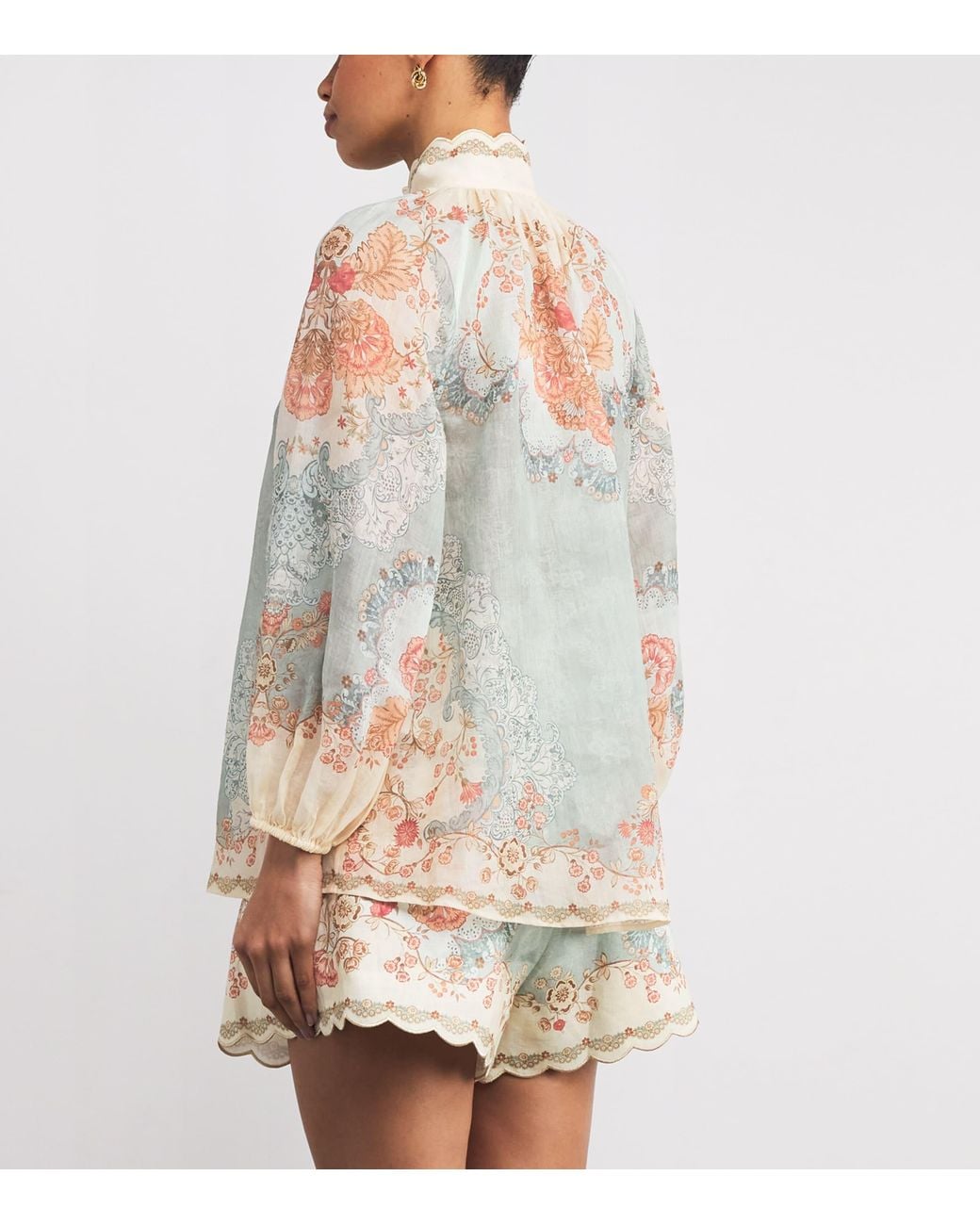Zimmermann White Floral Daylight Blouse