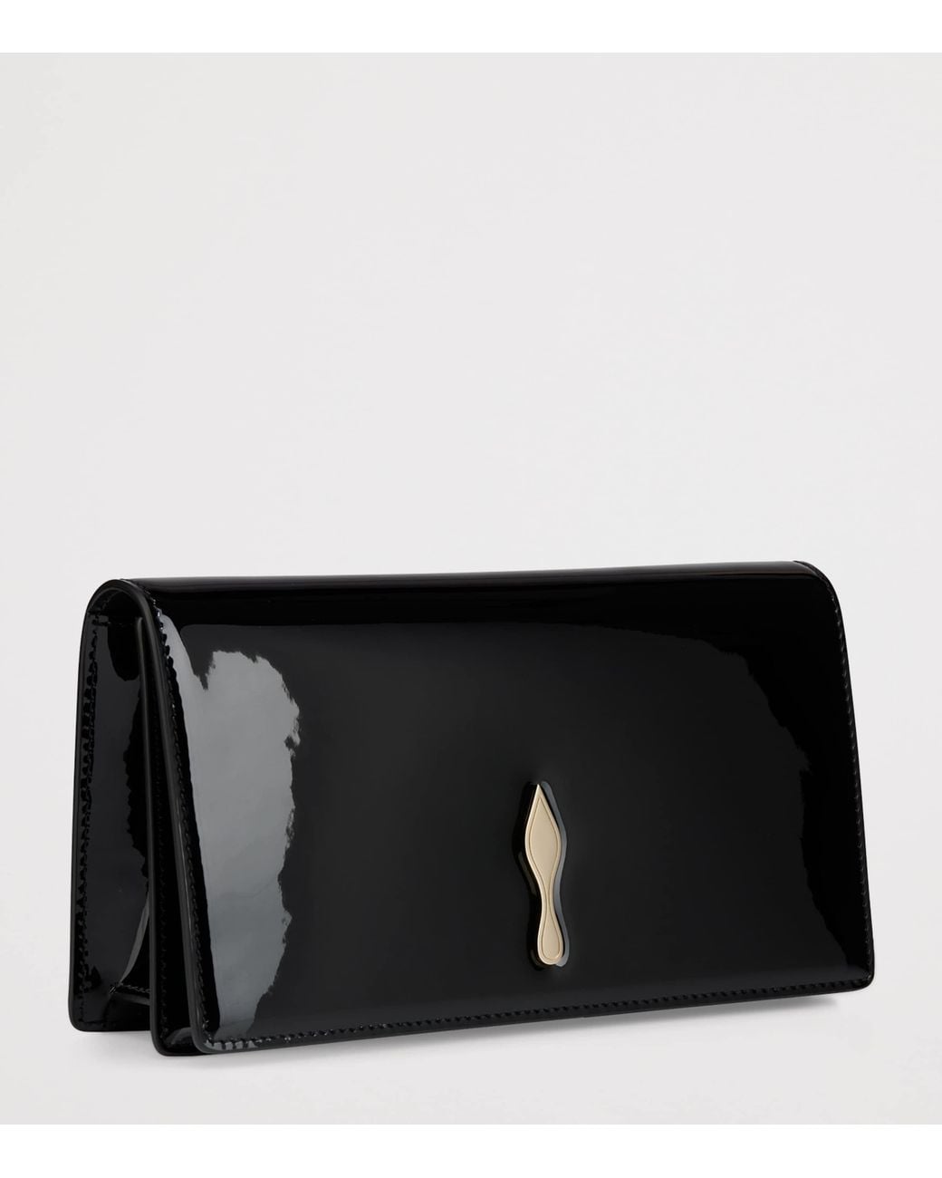Christian Louboutin Black Bettina Patent Leather Clutch Bag