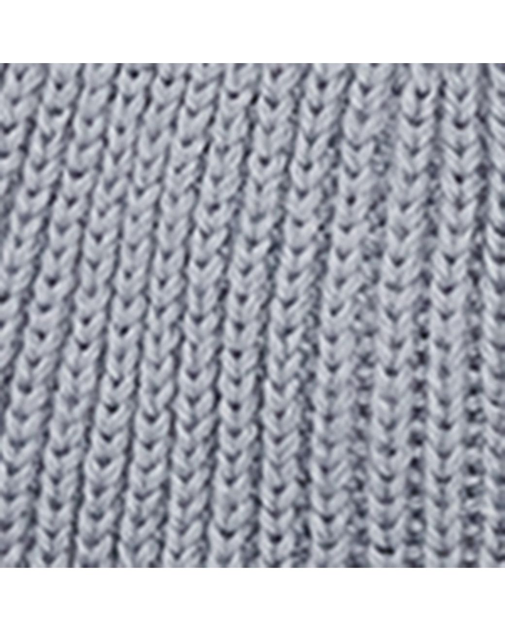 Stone Island Gray Cotton Compass Patch Beanie for men