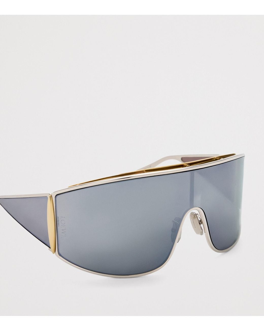 Loewe Gray Metal Speed Shield Sunglasses