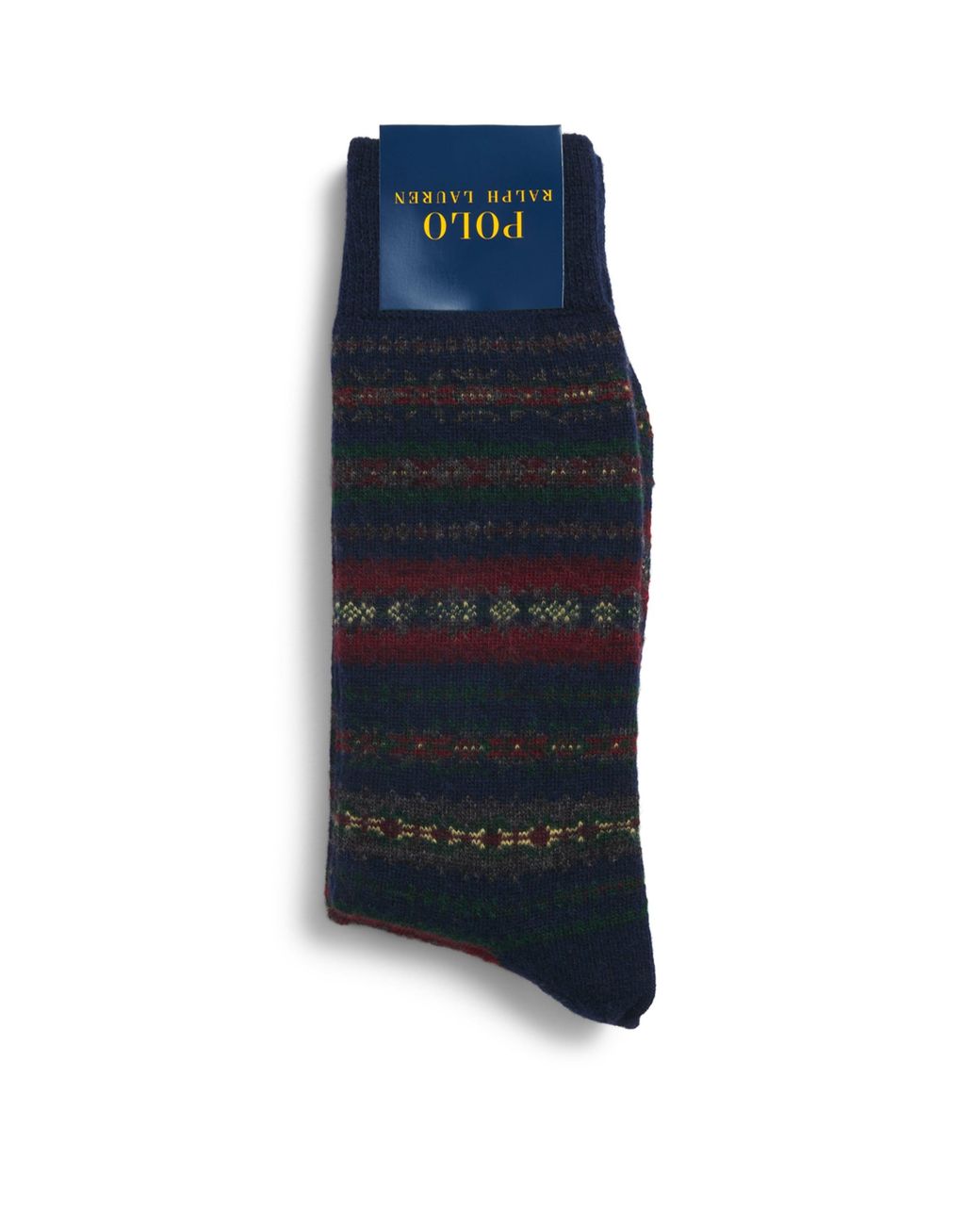 Polo Ralph Lauren Blue Wool-Blend Fair Isle Socks for men