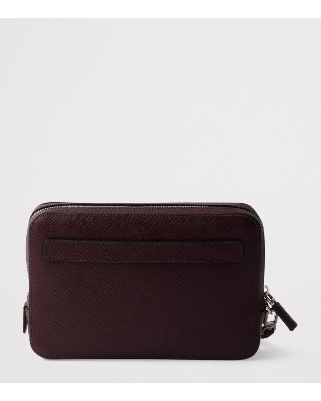 Prada Purple Saffiano Leather Pouch for men