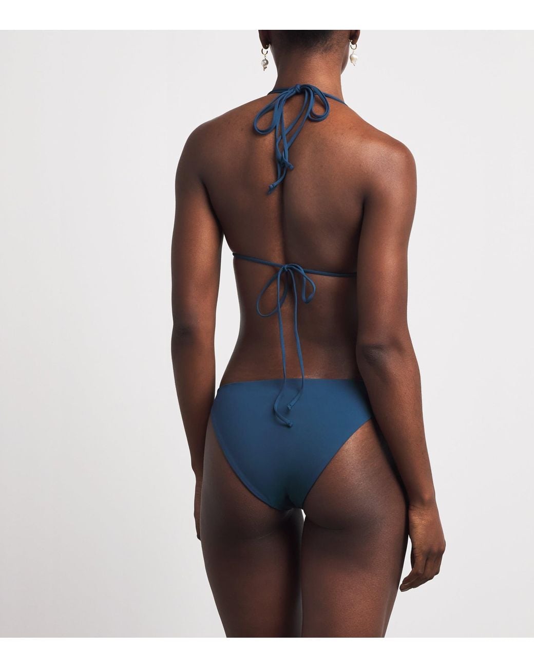 Moré Noir Blue Embellished Bella Bikini
