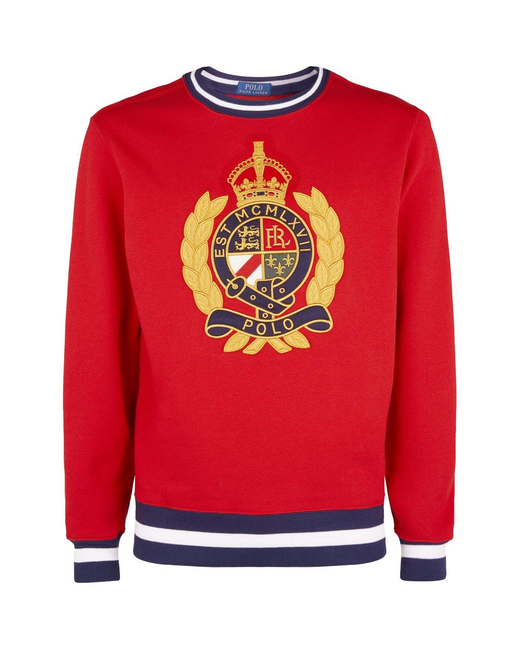 Embroidered Crest Sweatshirt