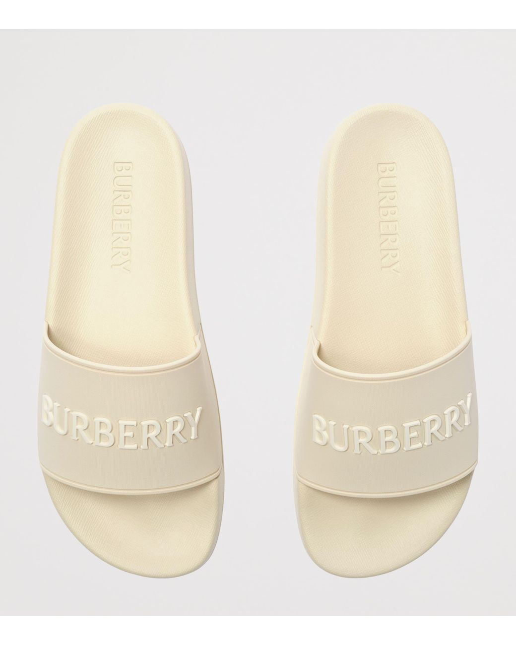 Burberry Natural Logo Slides