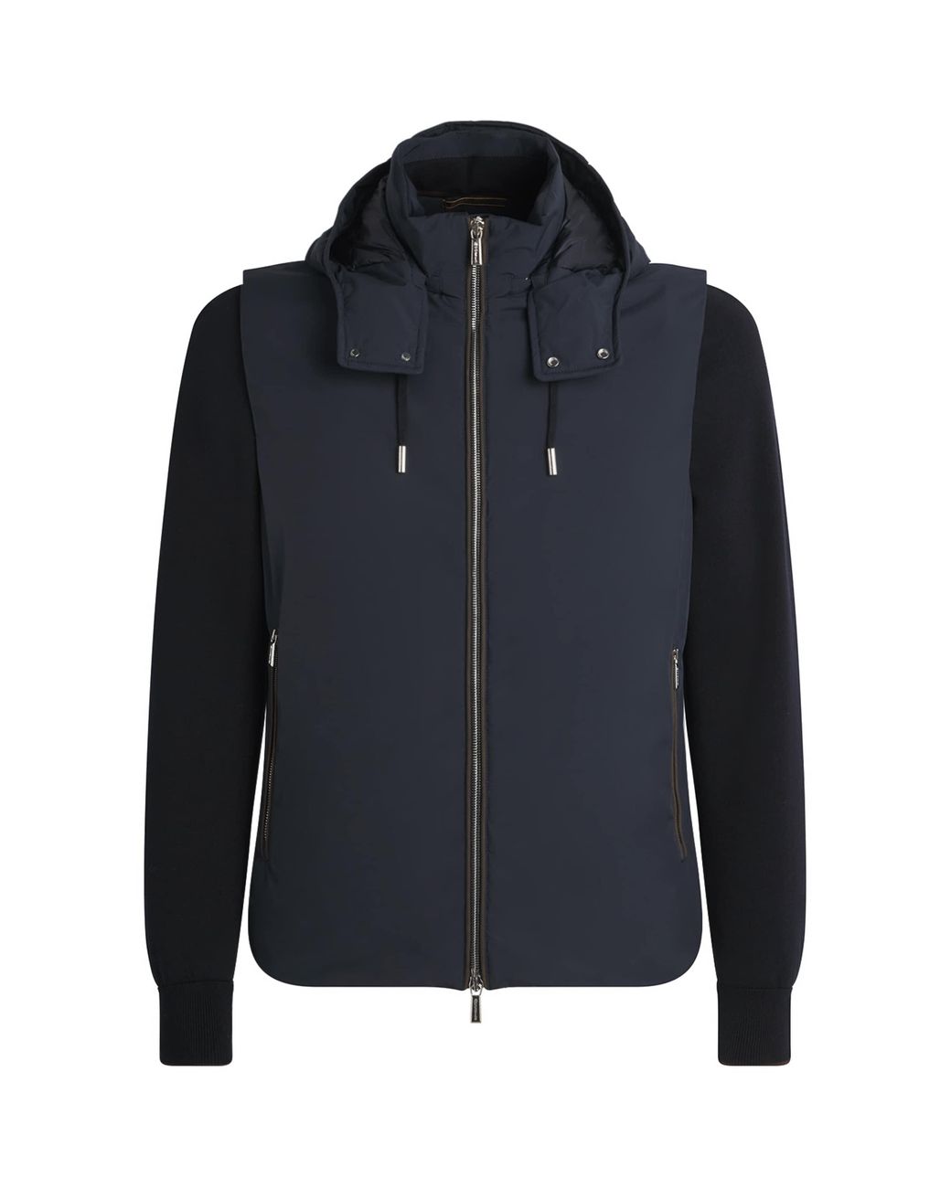 Moorer Blue Quilted Hybrid Jacket for men