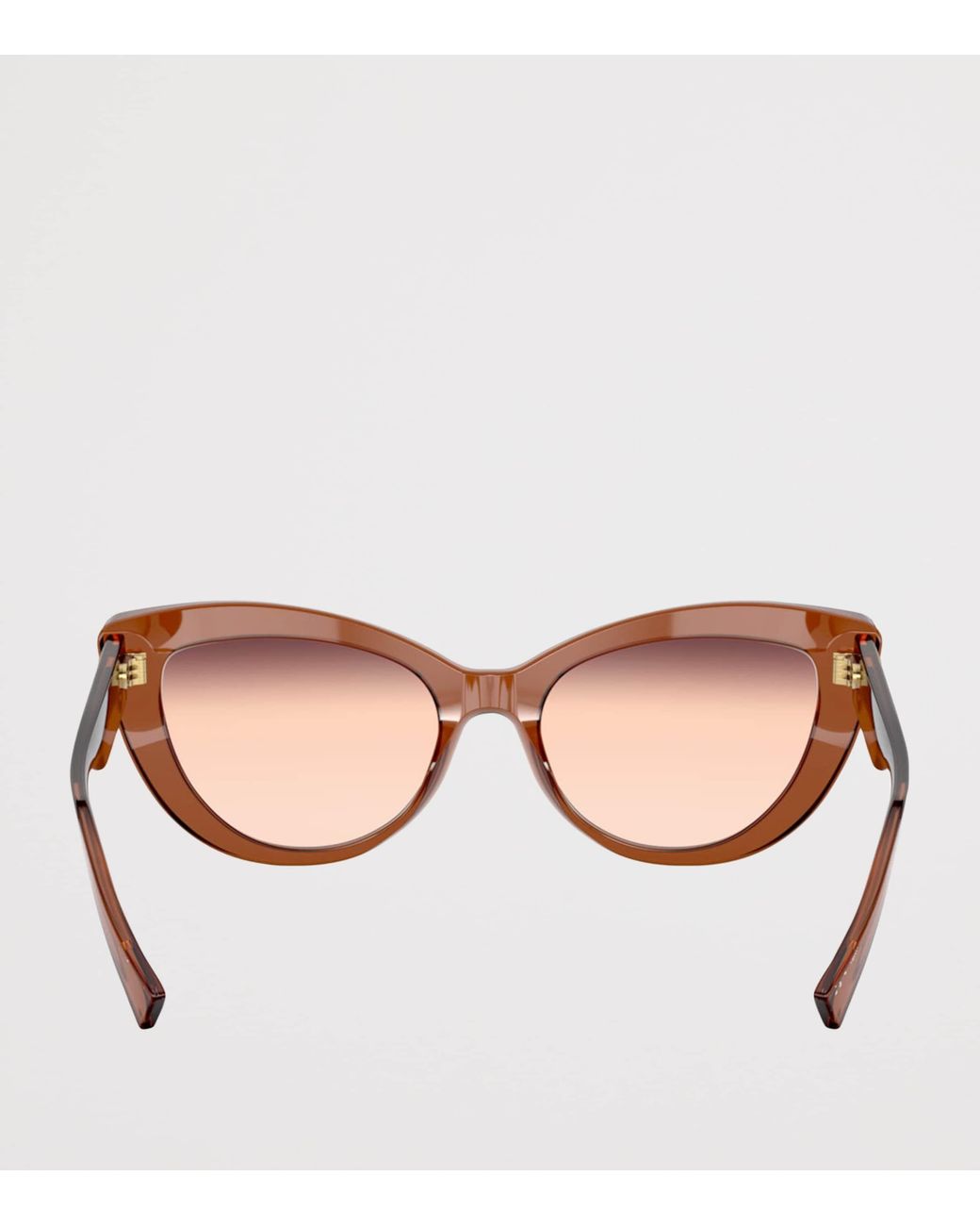 Versace Brown Acetate Cat-Eye Sunglasses