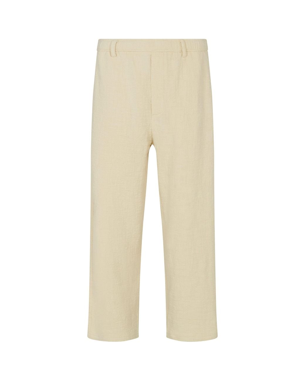 Commas Natural Textured Wide Leg Trousers for men