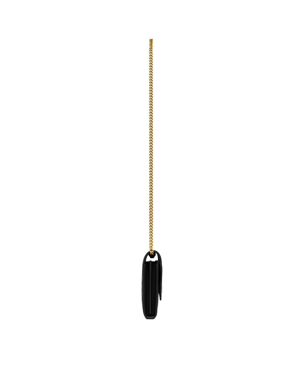 Saint Laurent White Monogram Matelassé Envelope Wallet Bag