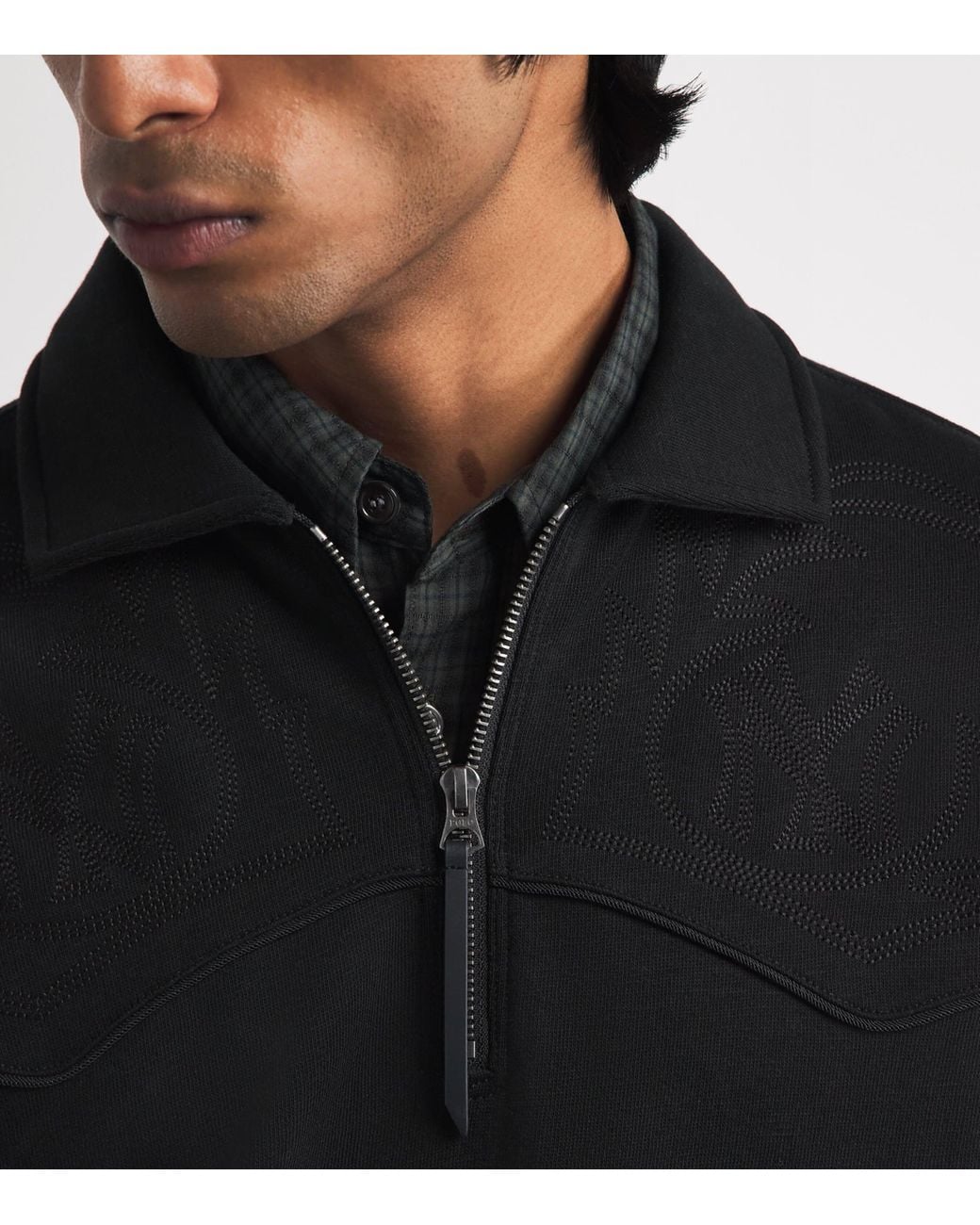 Polo Ralph Lauren Black X Mlb Yankees Quarter-Zip Sweatshirt for men