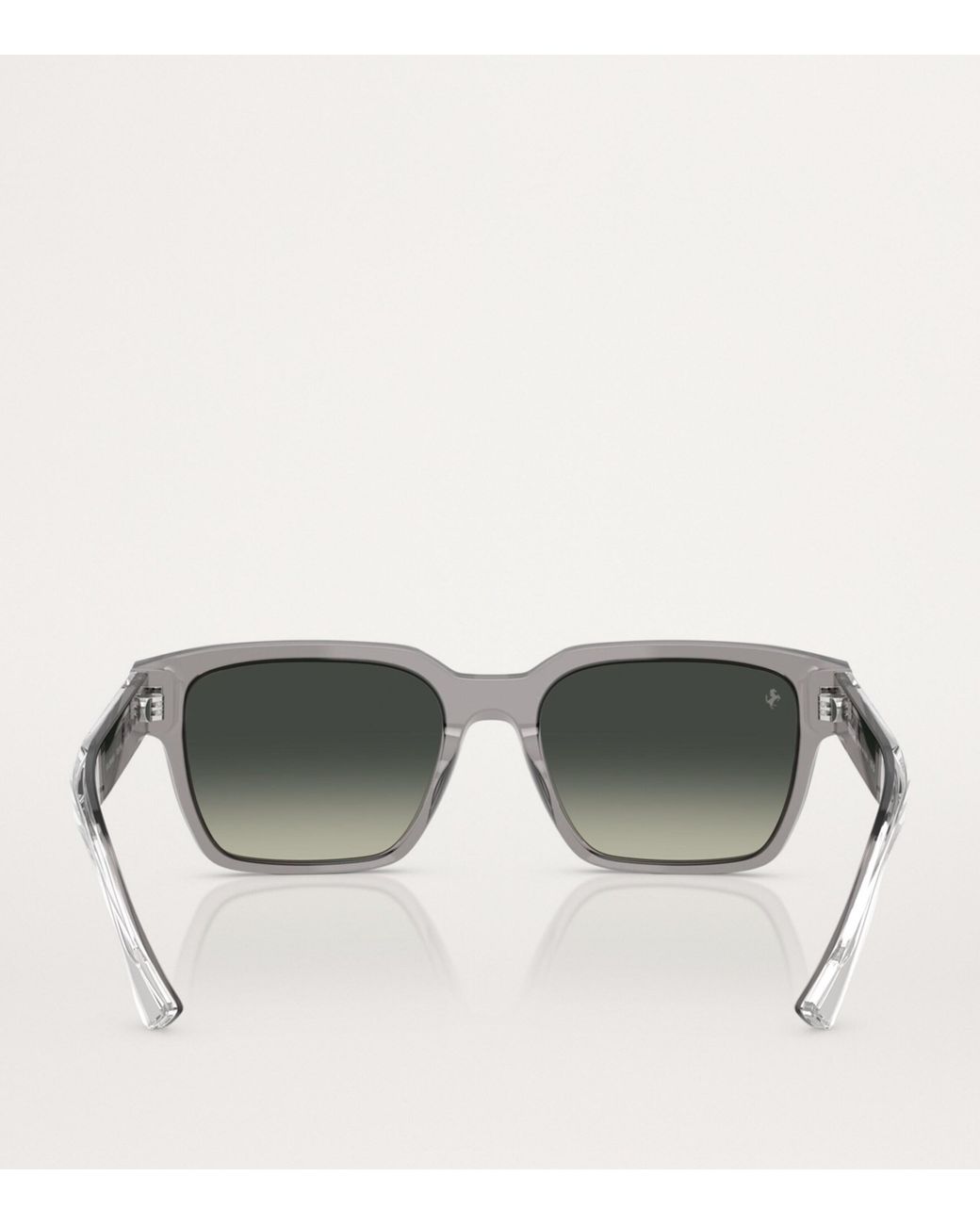 Ferrari Gray Acetate Square Sunglasses