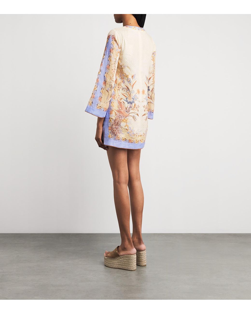 Zimmermann Natural Linen Indra Mini Tunic Dress