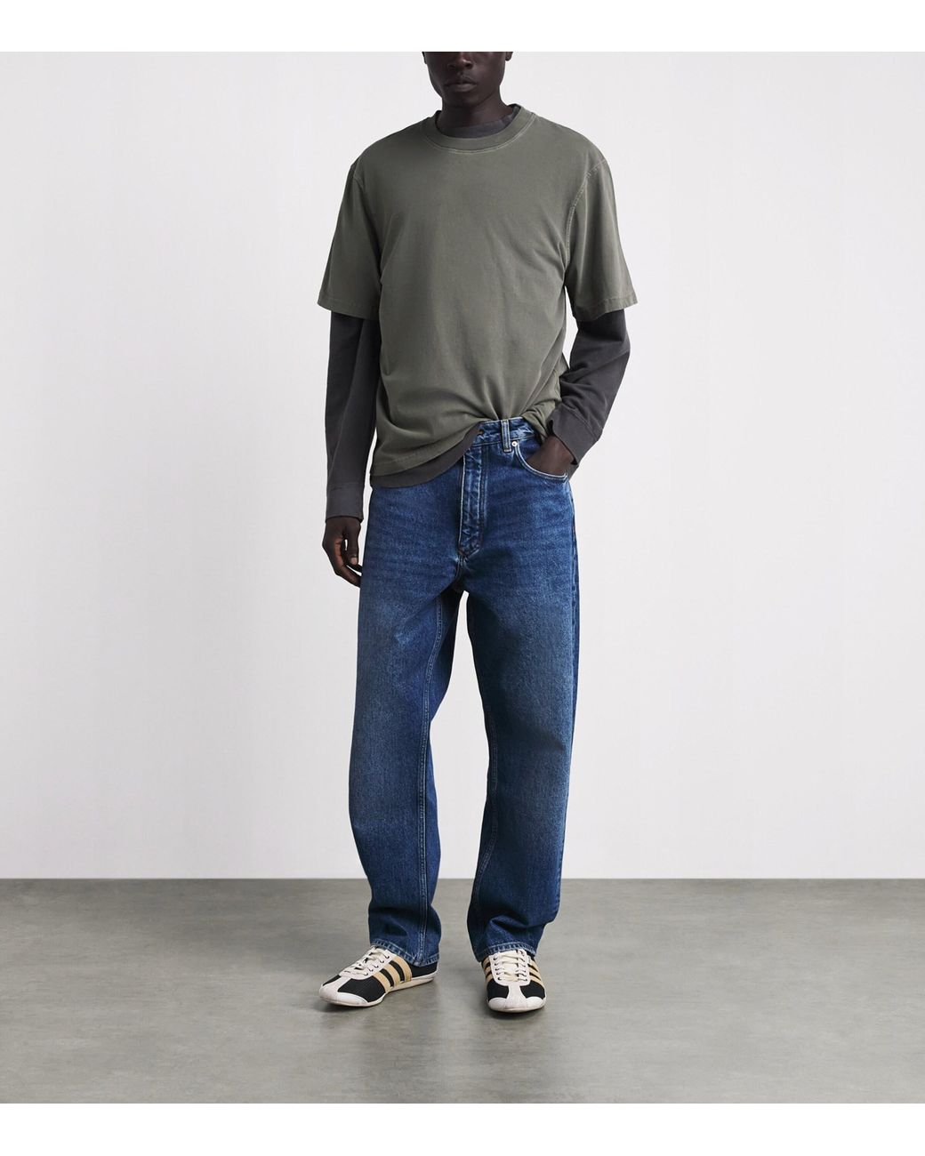 Agolde Gray Cotton Asha T-Shirt for men