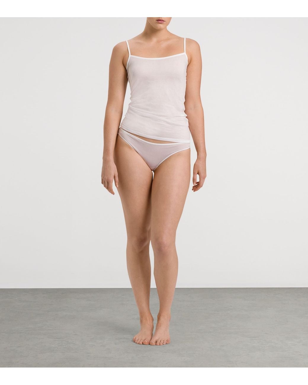 Hanro White Cotton Ultralight Mini Briefs
