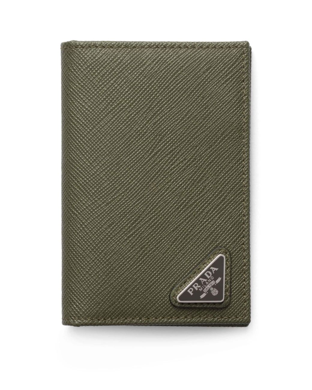 Prada Green Saffiano Leather Bifold Wallet for men