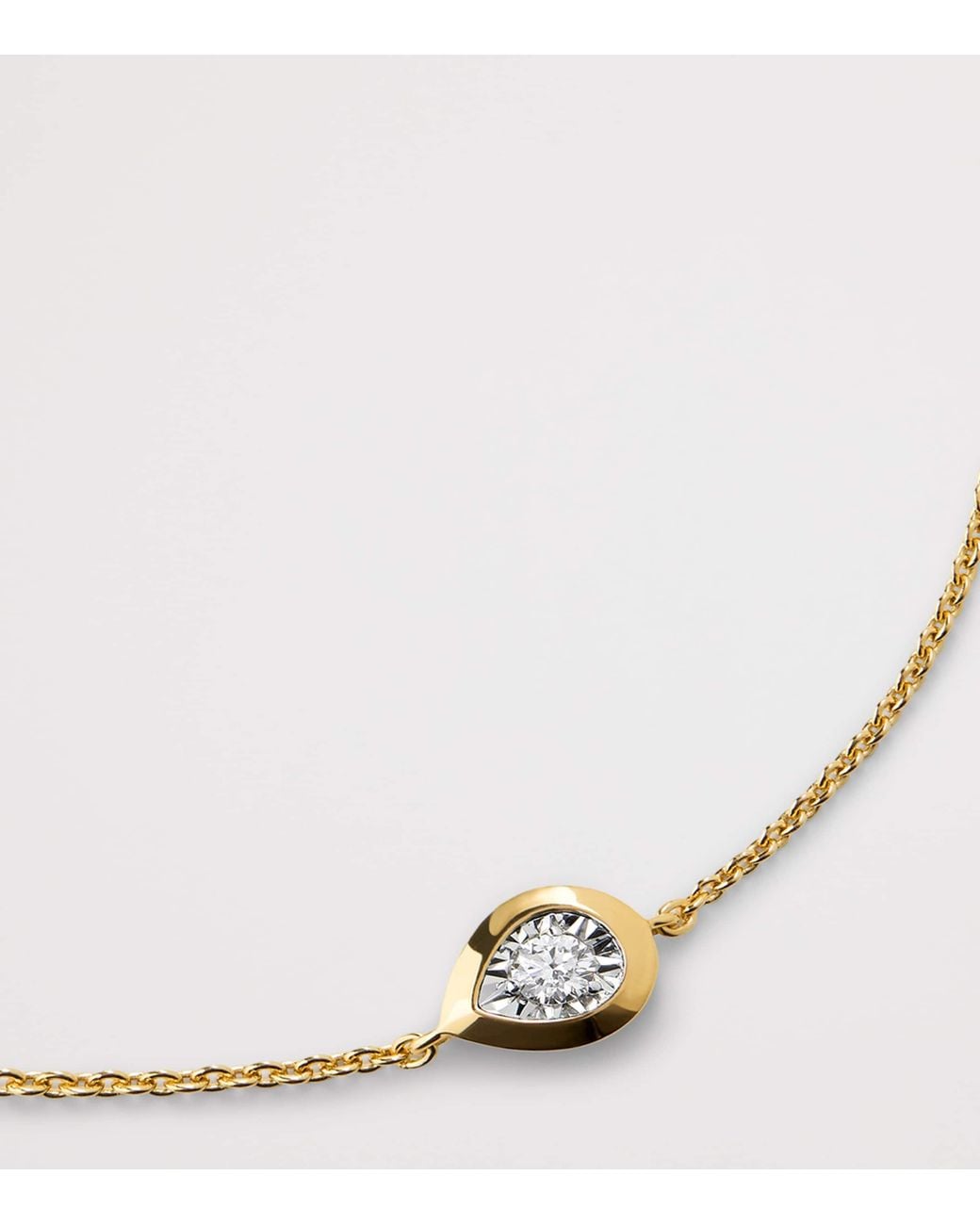 Monica Vinader Metallic Vermeil And Diamond Chain Bracelet