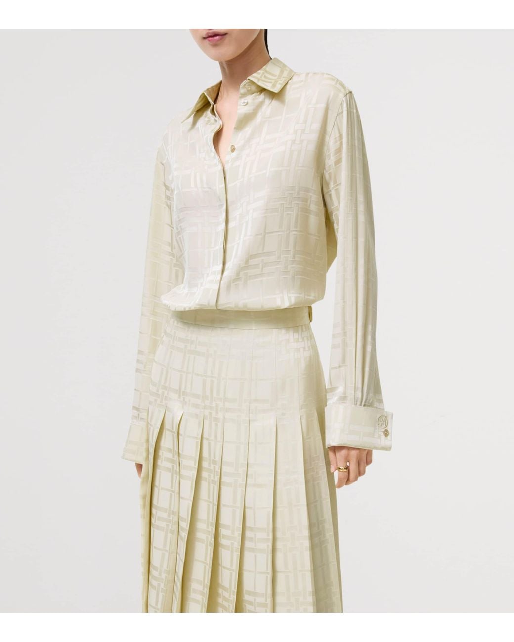 Burberry Natural Silk Check Shirt