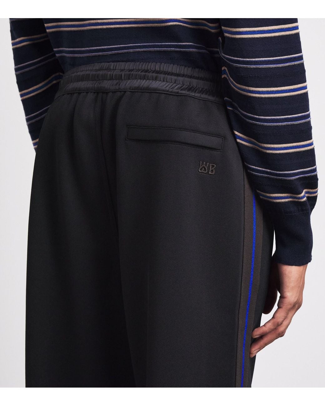 Wales Bonner Black Form Track Pants for men
