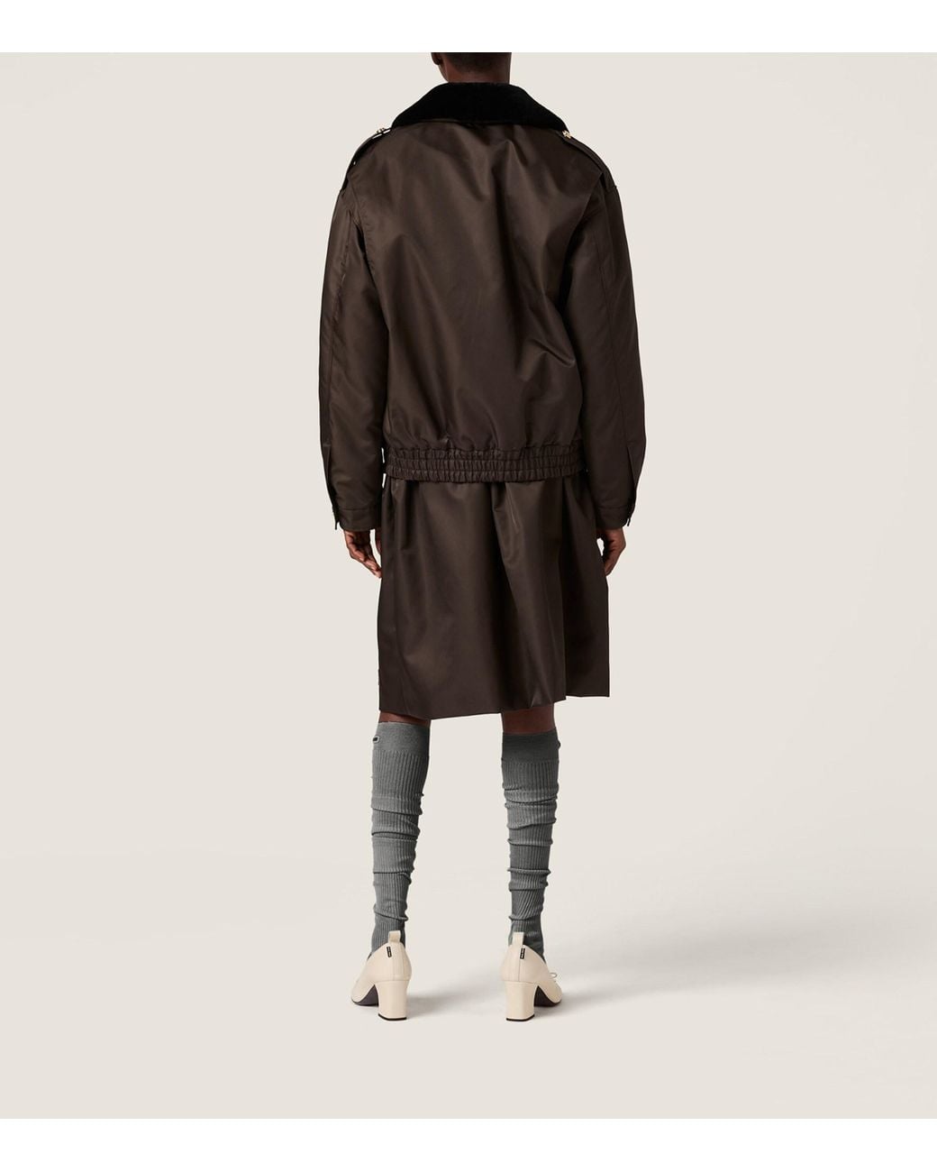 Miu Miu Black Technical Gazar Bomber Jacket