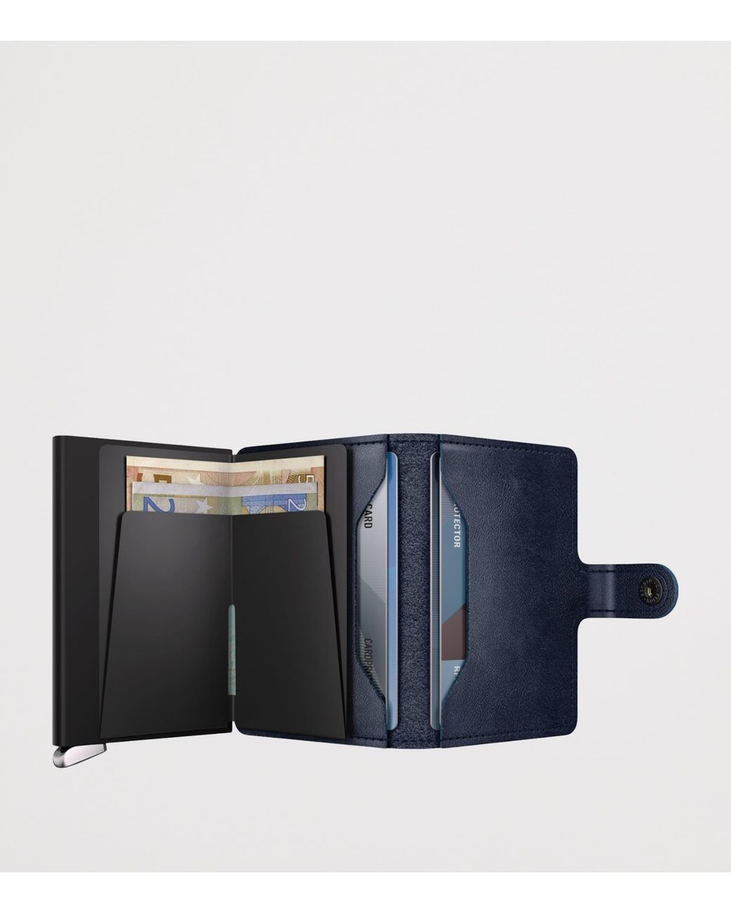 Secrid Blue Basco Leather Miniwallet for men