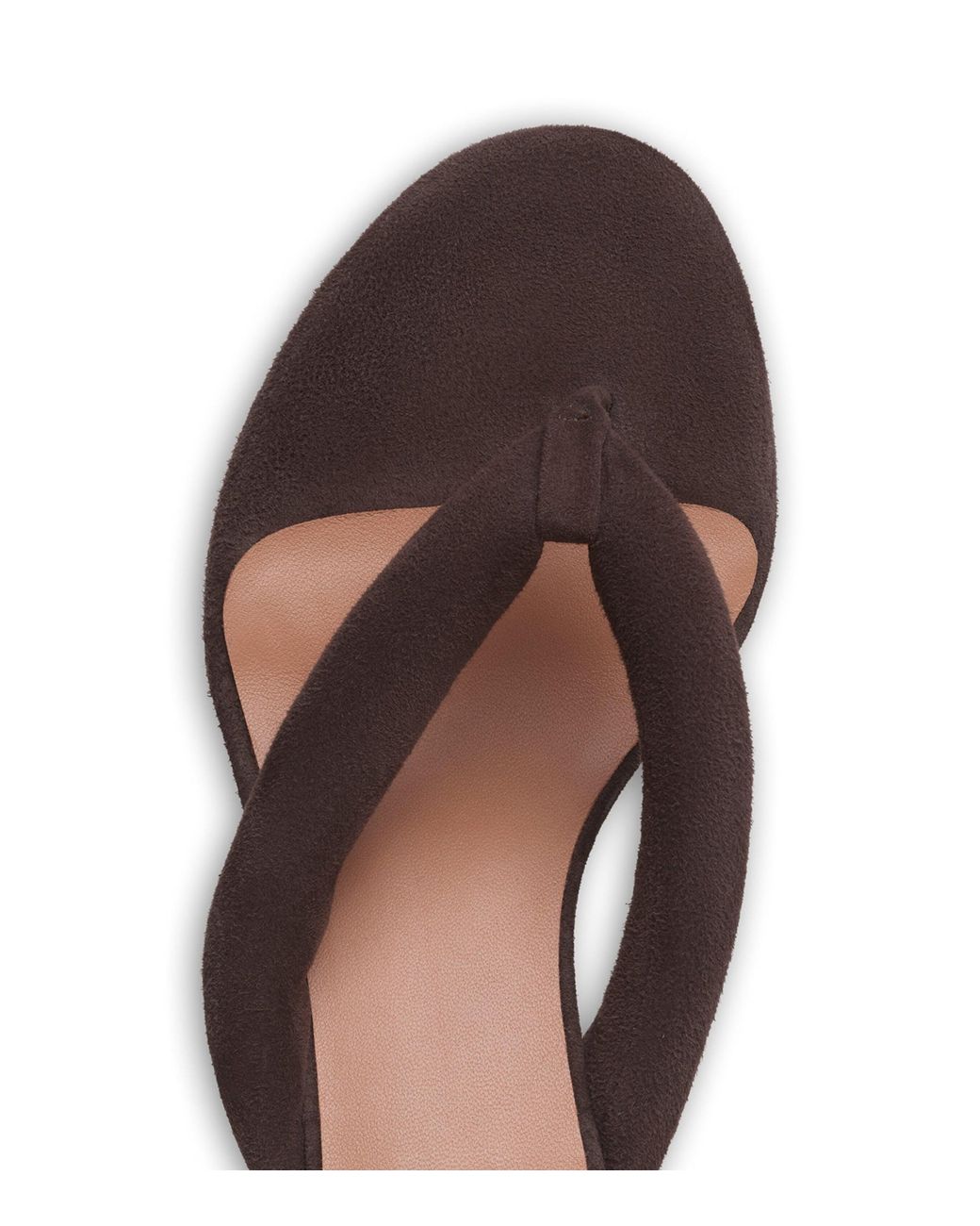 Alaïa Brown Suede Thong Mules 55