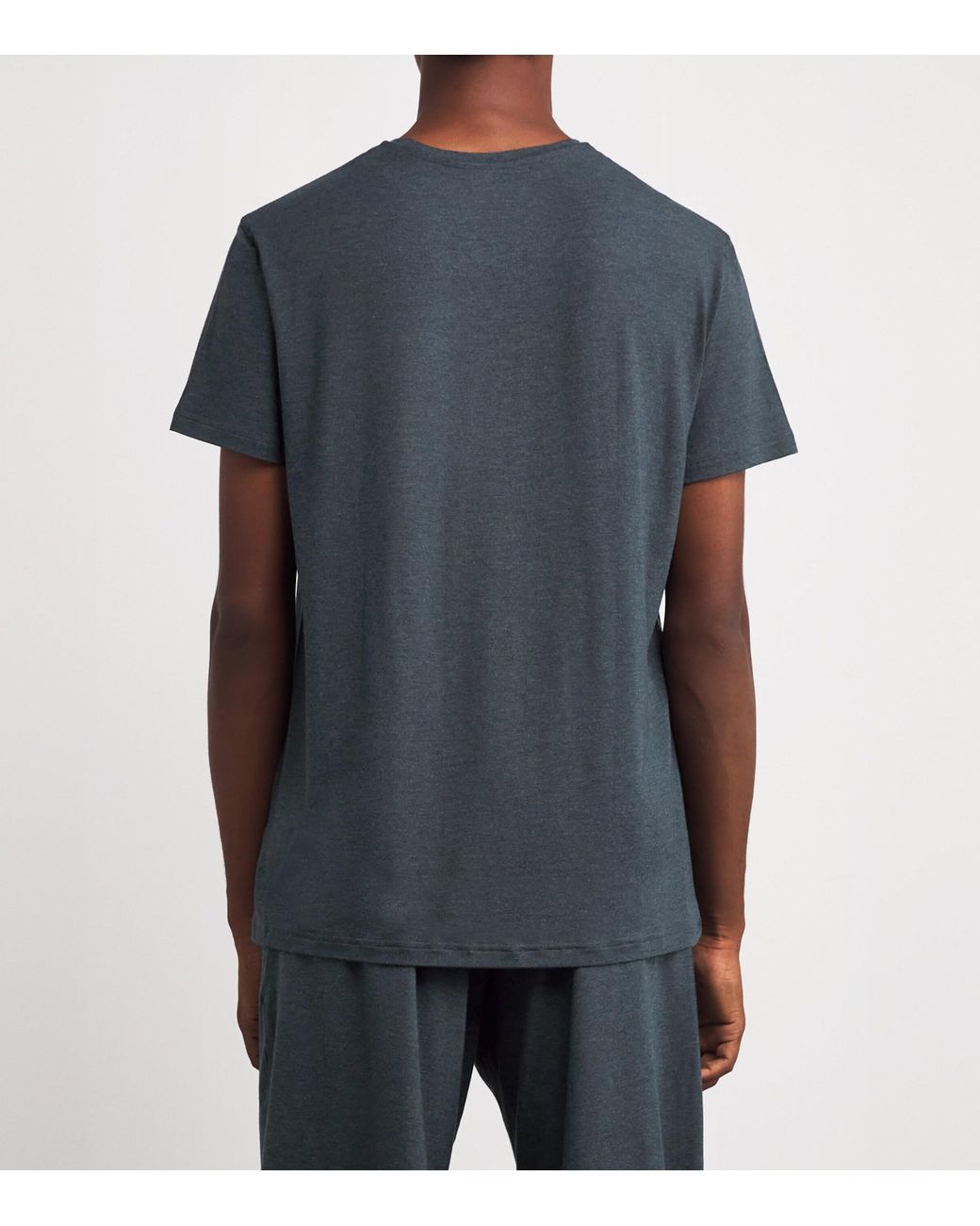 Derek Rose Blue Micro Modal T-Shirt for men