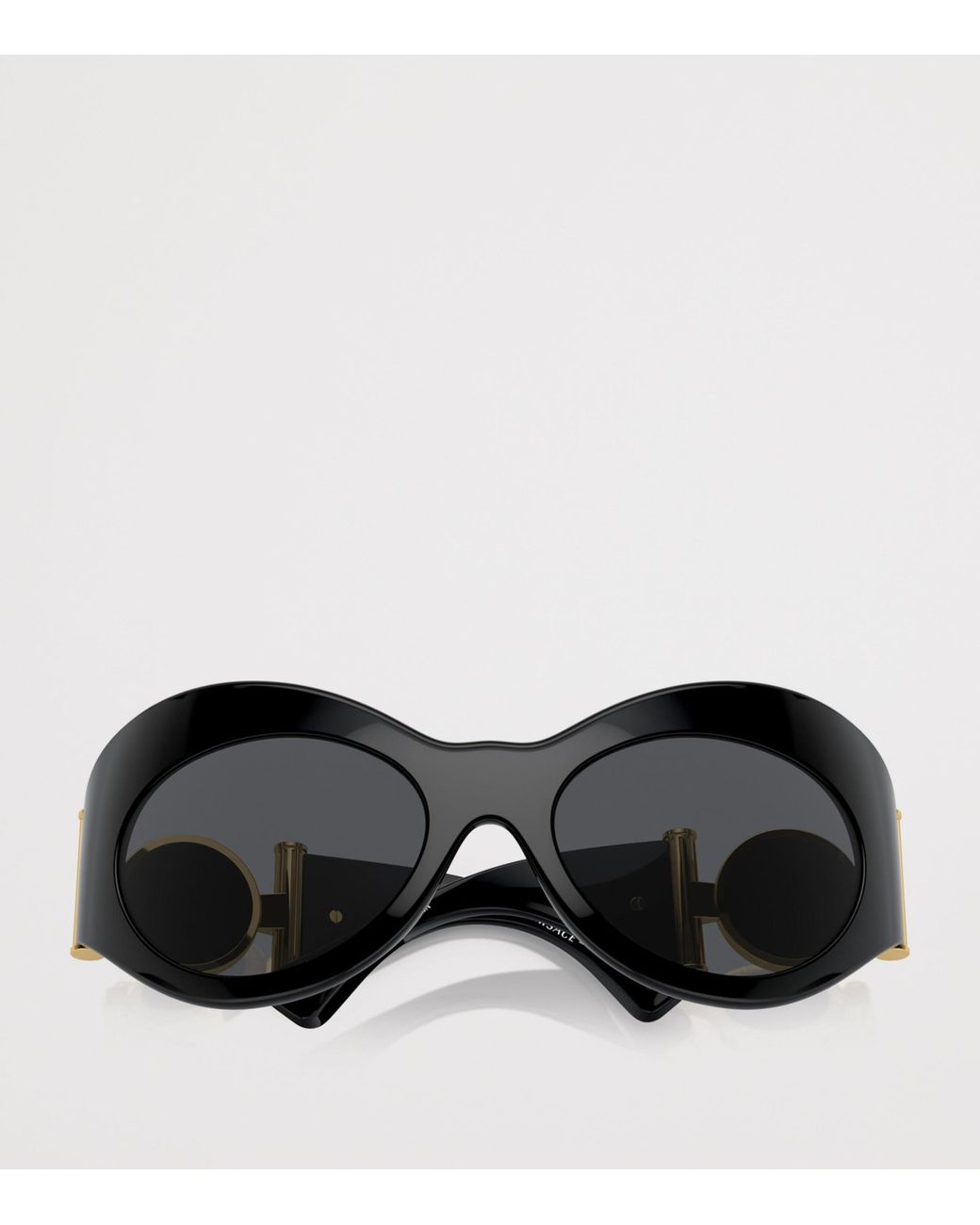 Versace Black Acetate 0Ve4462 Irregular Sunglasses