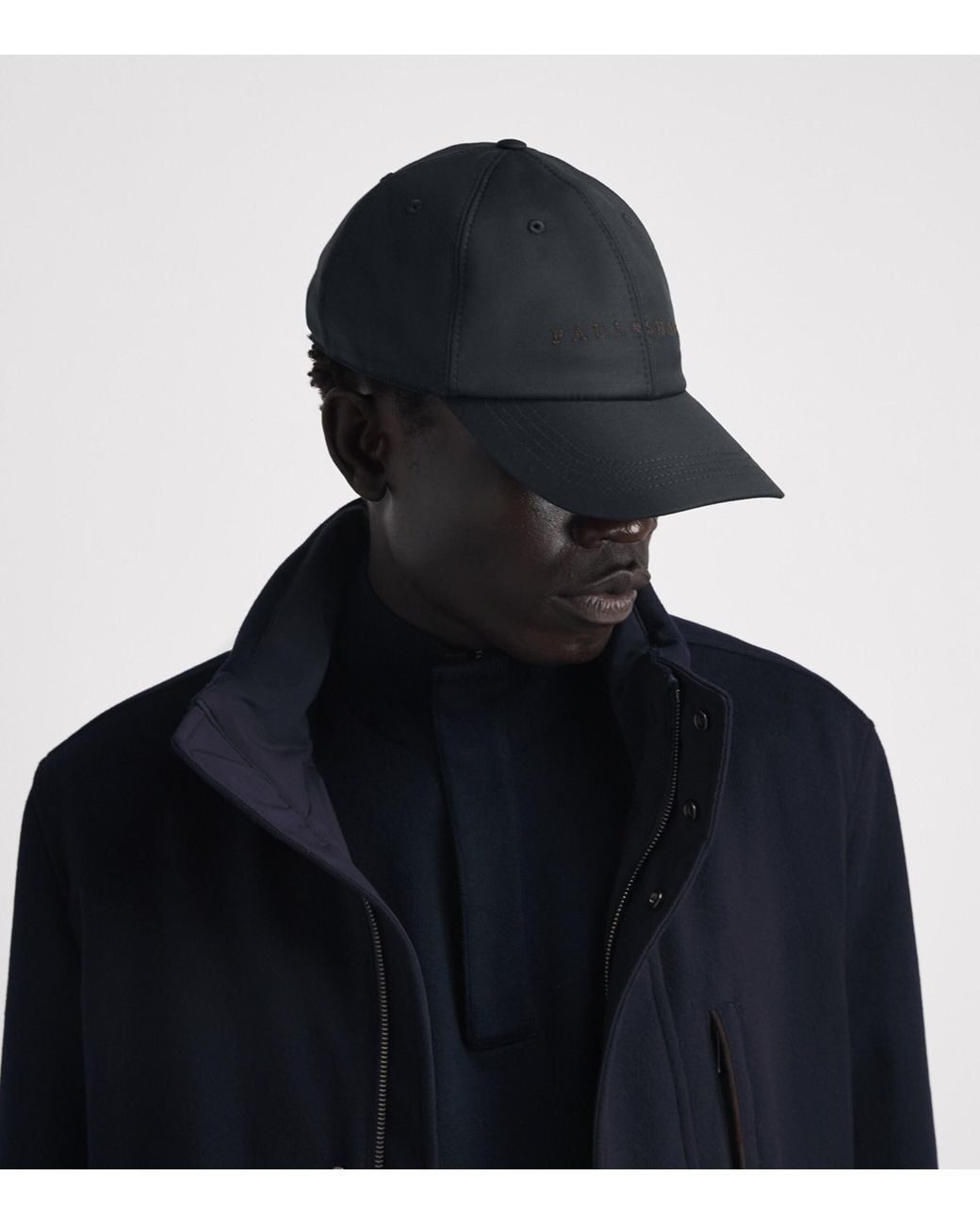 Paul & Shark Blue Virgin Wool Logo Baseball Cap for men